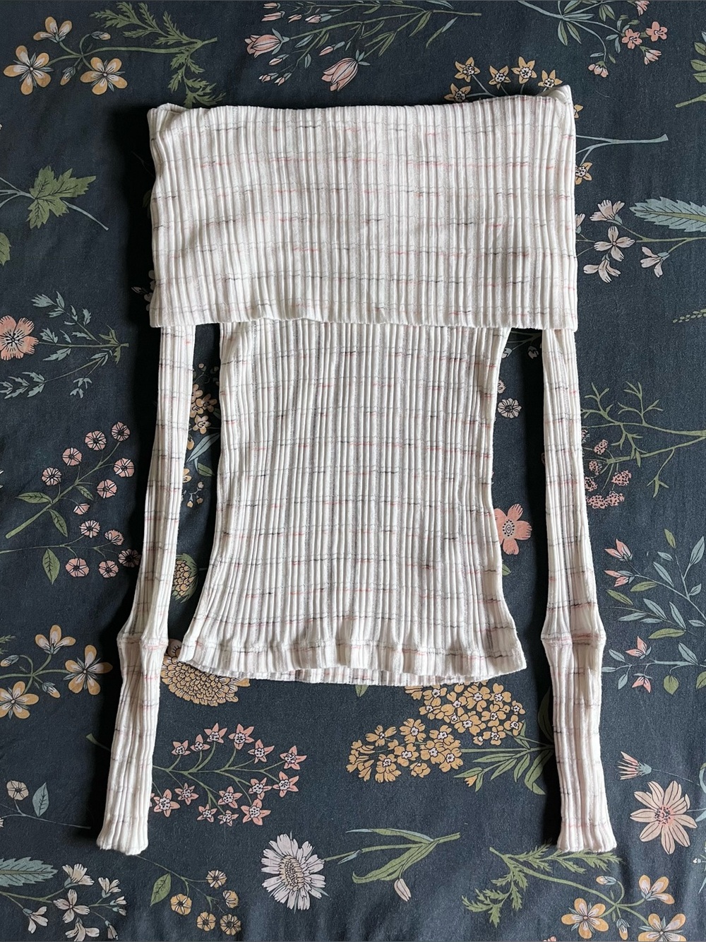 Free People Off the shoulder sweater top cream XS